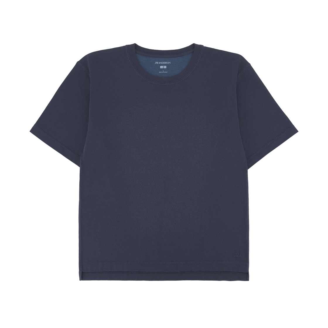 유니클로 x JW 앤더슨 바이컬러 티셔츠 네이비(Uniqlo x JW Anderson Bi-Color T-Shirt Navy)