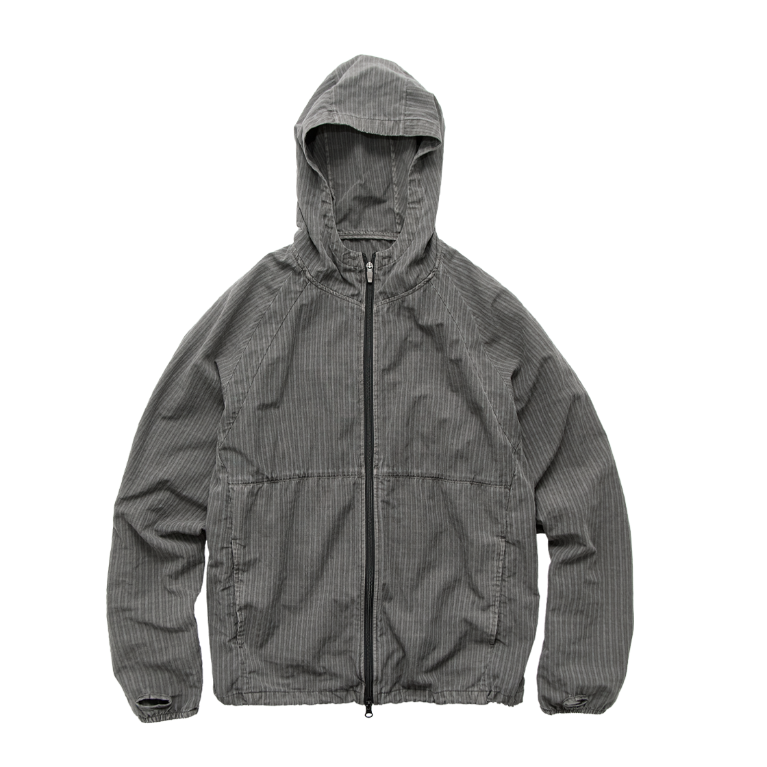 폴리테루 휴먼인덱스 휴먼 체크 후디 파카 그레이(Polyteru Human Index Human Check Hoodie Parka Gray)