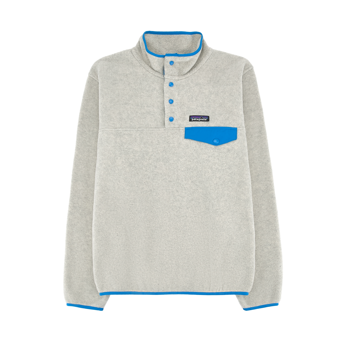 25455 (W) Patagonia Lightweight Synchilla Snap-T Fleece Pullover Oatmeal Heather Vessel Blue