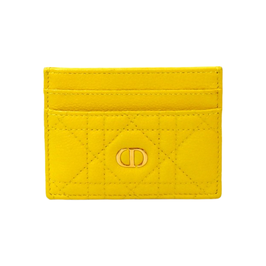 IT33S5FIA5EF Dior Yellow Cannage Card Holder Wallet C-B51066