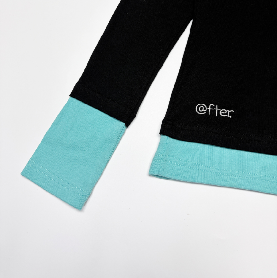 에프터누드 레이어드 롱 슬리브 블랙(Afternude Layered Long Sleeve Black) - 3