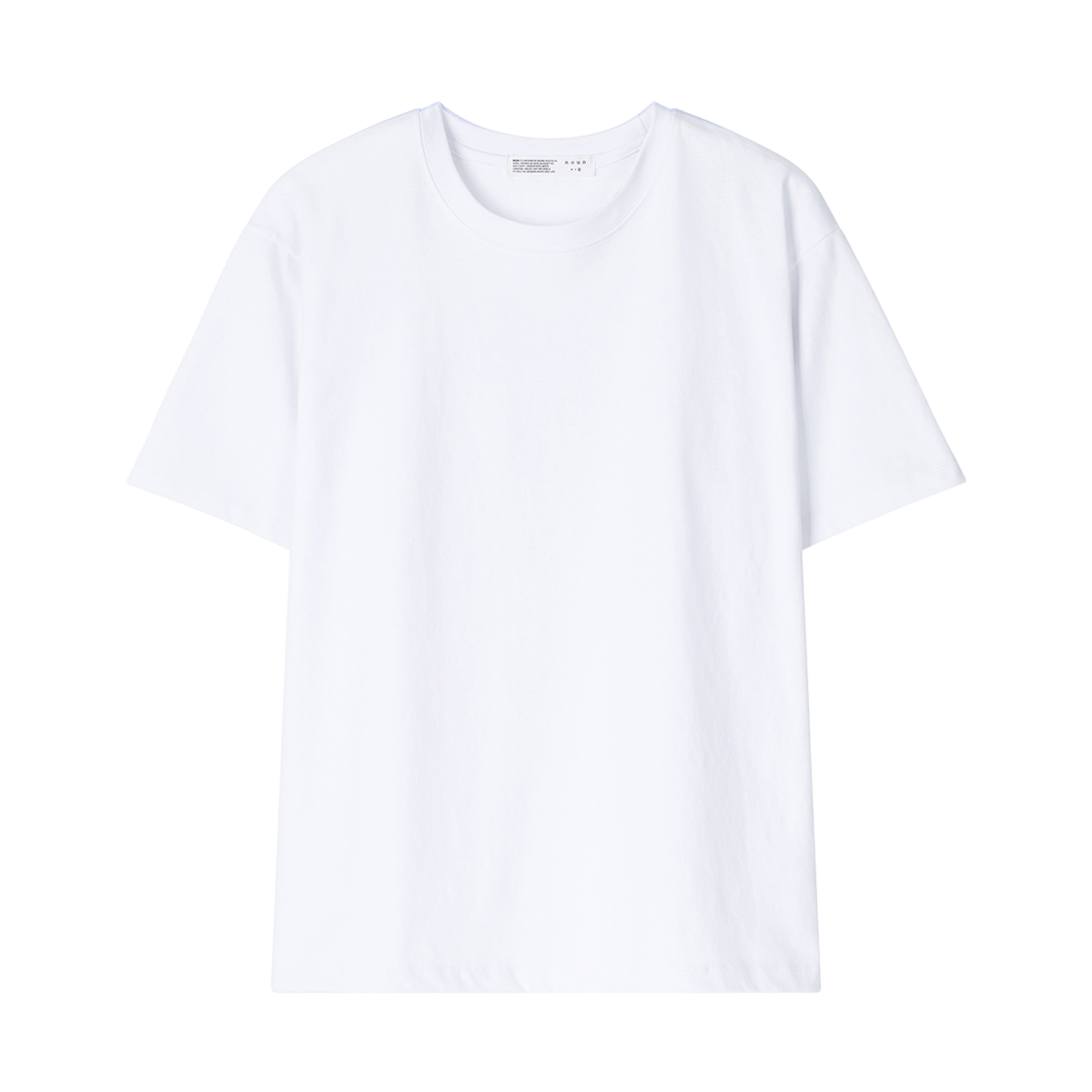 노운 소프트 라운드 티셔츠 화이트(noun Soft Round T-Shirts White)