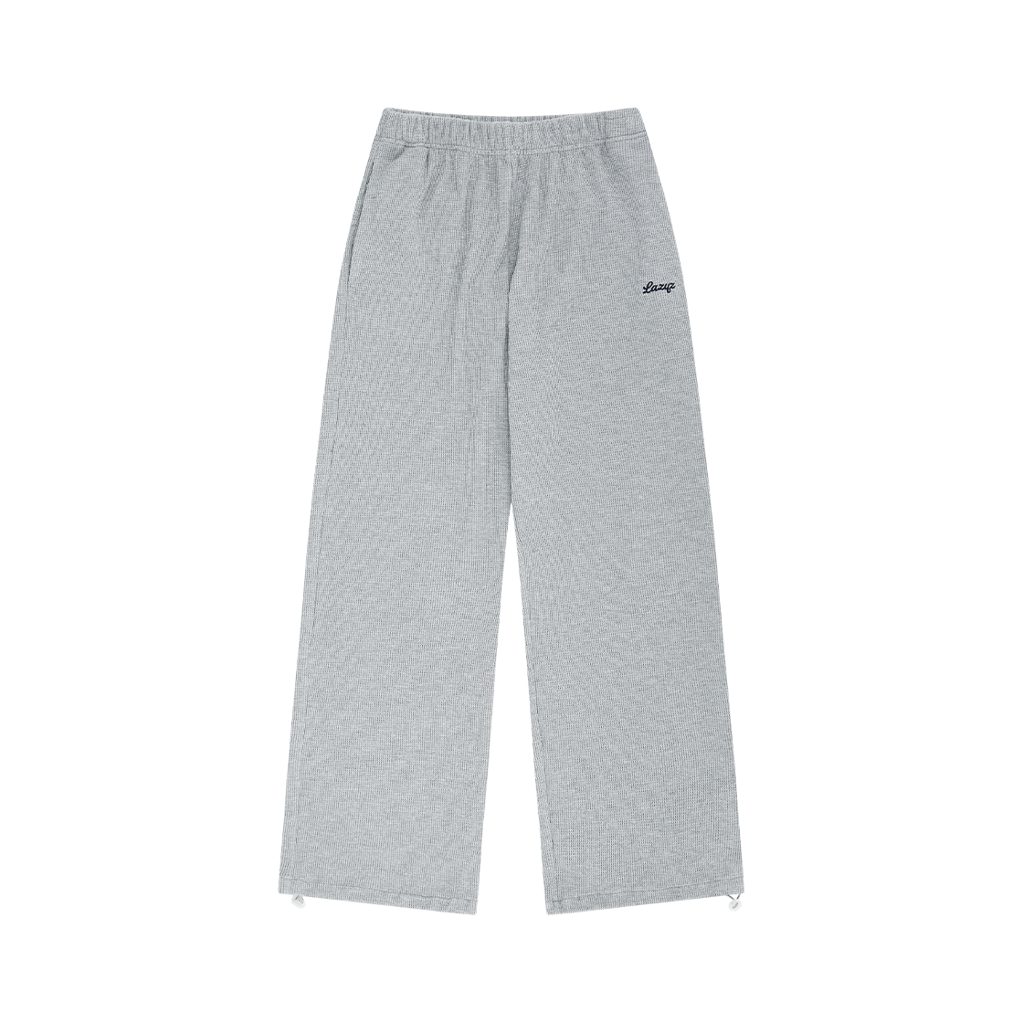 레이지지 베이크드 와플 라운지 스트링팬츠 그레이(LAZYZ Baked Waffle Lounge String Pants - Gray) - 1