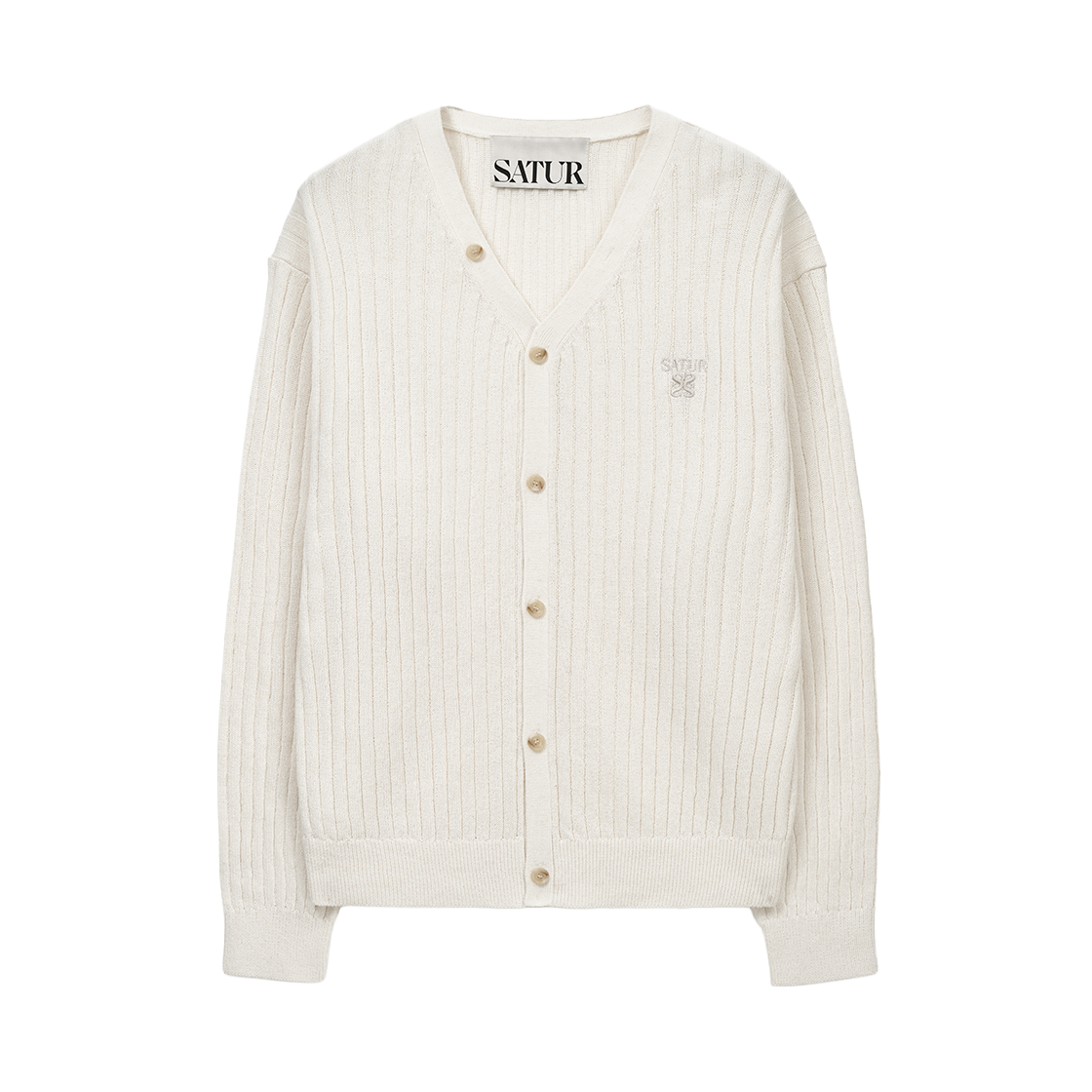 세터 파로 린넨 가디건 화이트