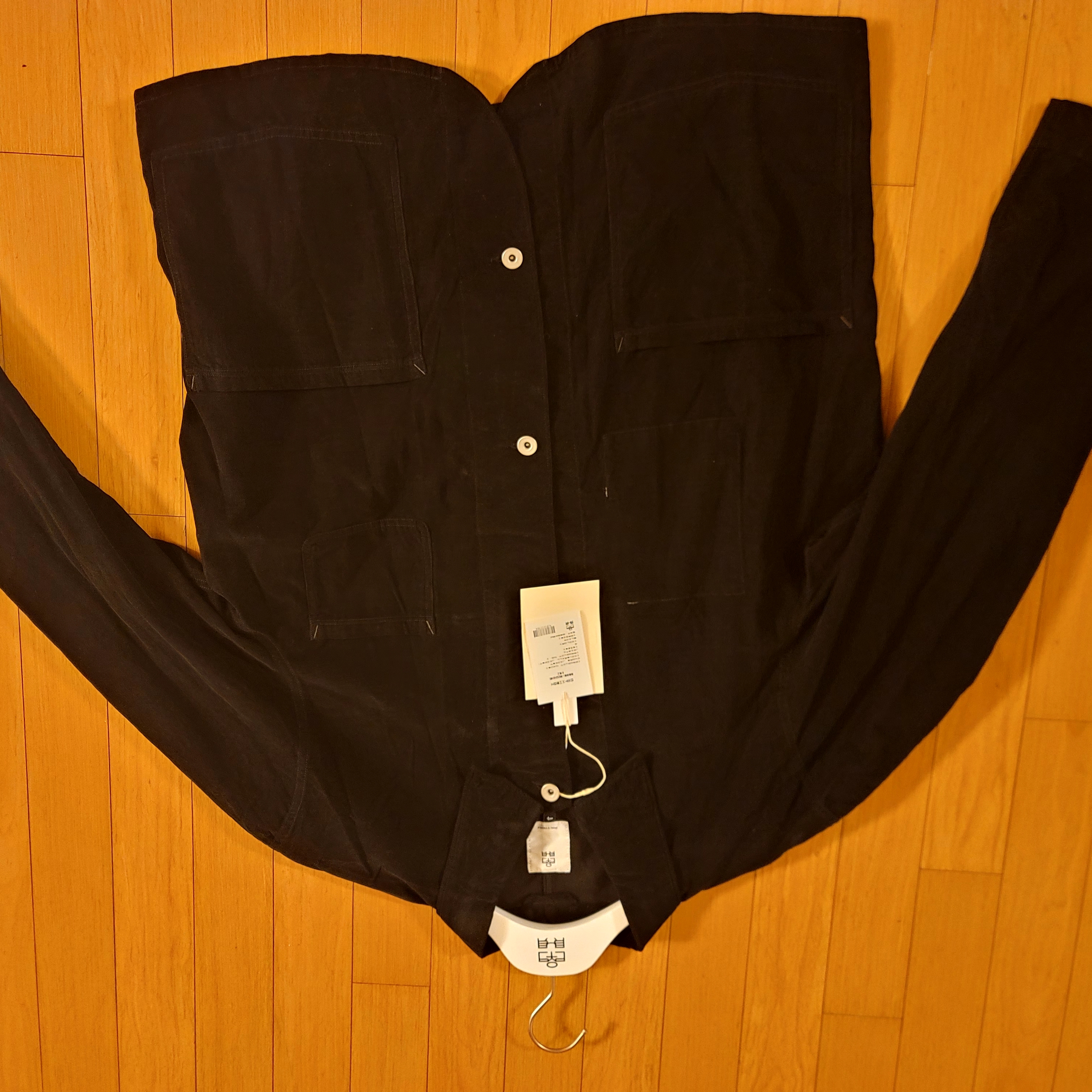 Polyteru Chore Jacket (Coverall Jacket) 23 ver. Black 착용 스타일 - 3