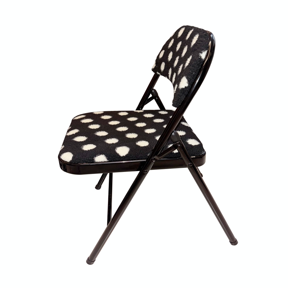 유라이크왓 덤블 도트 폴딩체어 (블랙)(you like what Dumble dot folding chair (black)) - 2