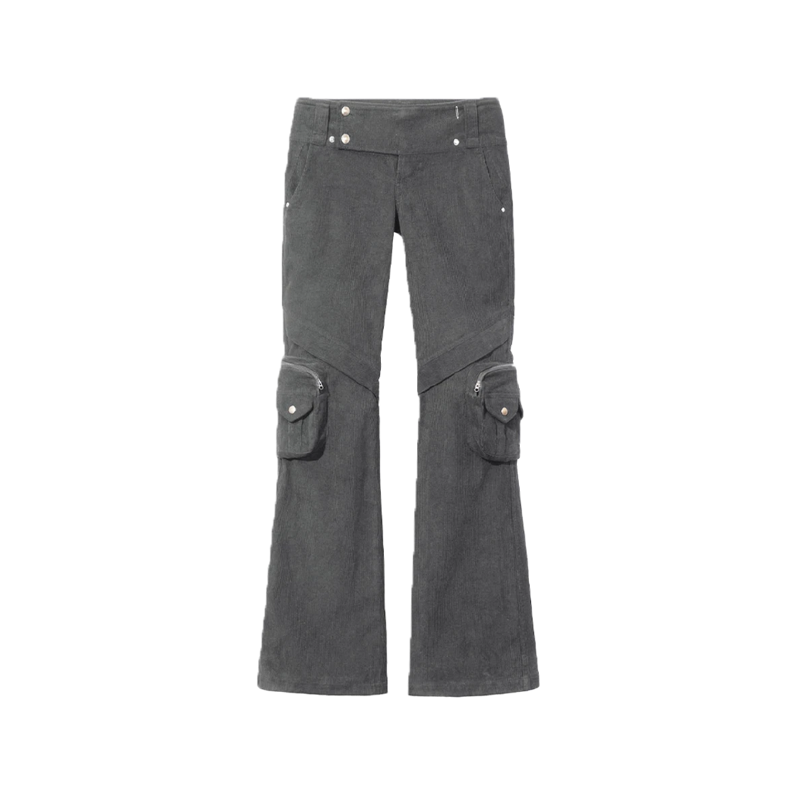 [KREAM 단독] 본네 우먼 코듀로이 포켓 팬츠 그레이([KREAM 단독] Bonnae Women Corduroy Pocket Pants Gray) - 1