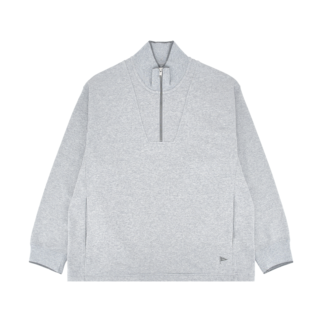 유니클로 x JW 앤더슨 스웨트 하프집 풀오버 그레이(Uniqlo x JW Anderson Sweat Half-Zip Pullover Gray)