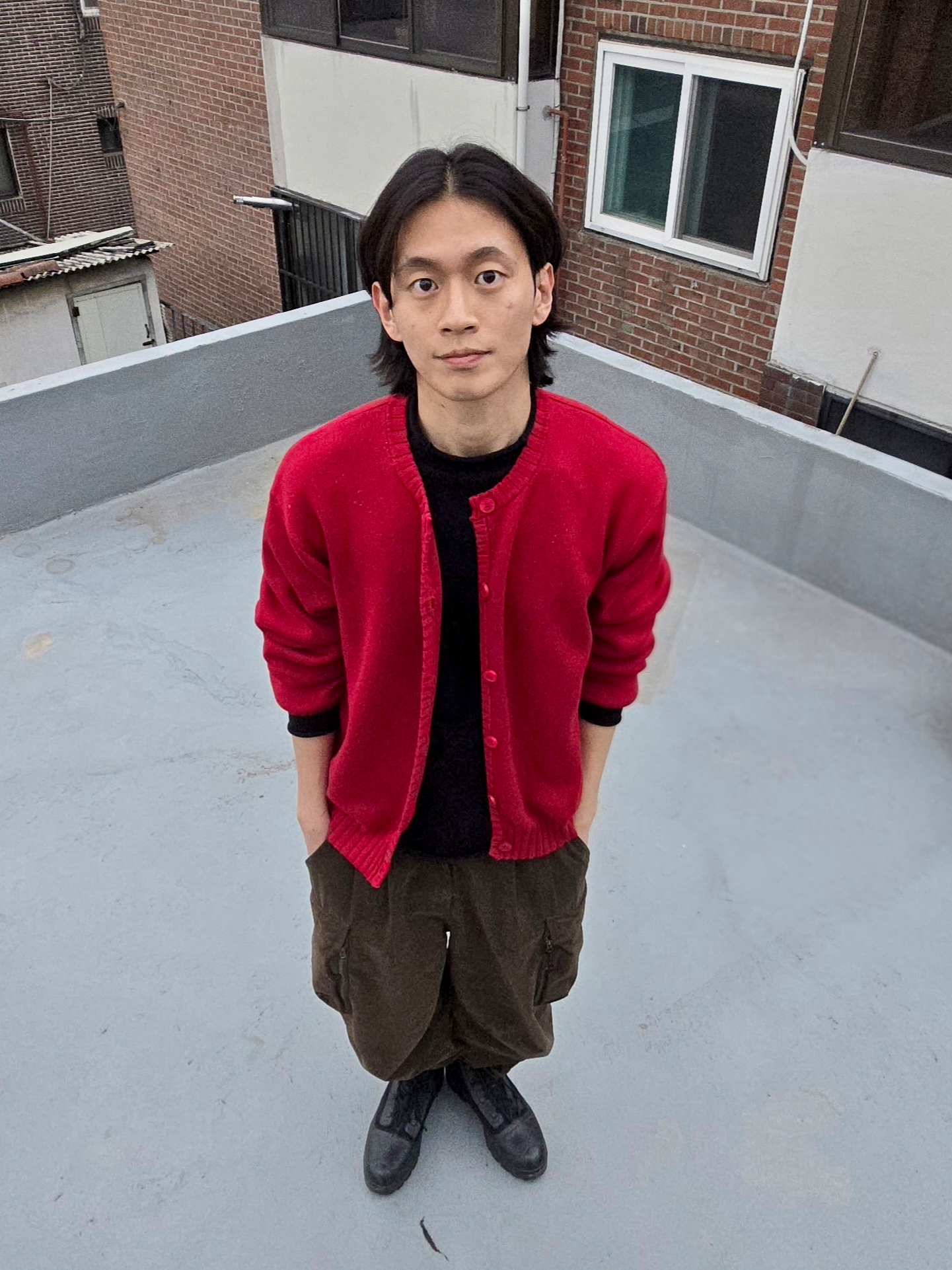 Converse x Ambush Chuck Taylor All Star Duck Boot Black 착용 스타일 - 2