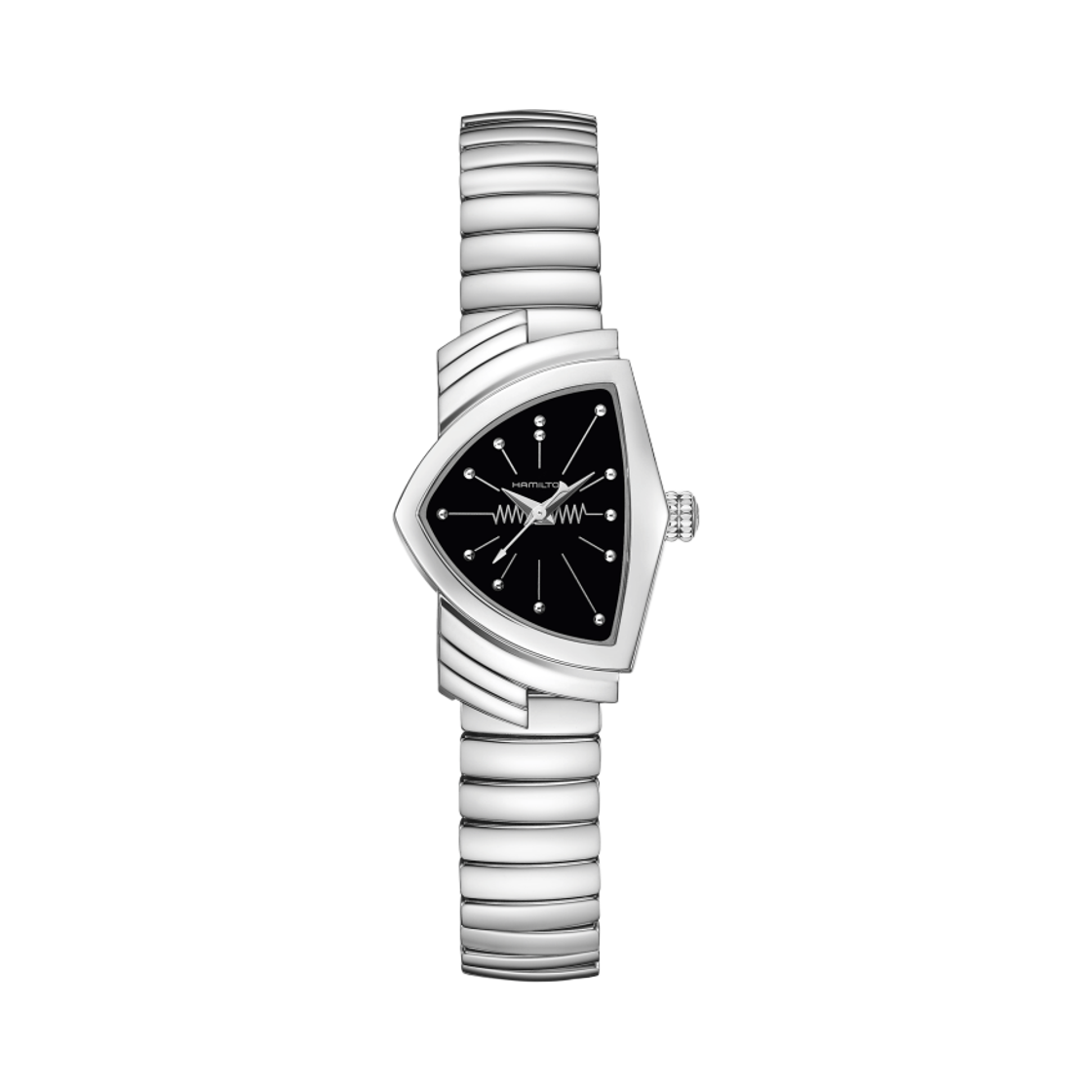 해밀턴 벤츄라 S 쿼츠 36mm 스테인리스 스틸 블랙 실버(Hamilton Ventura S Quartz 36mm Stainless Steel Black Silver) - 1