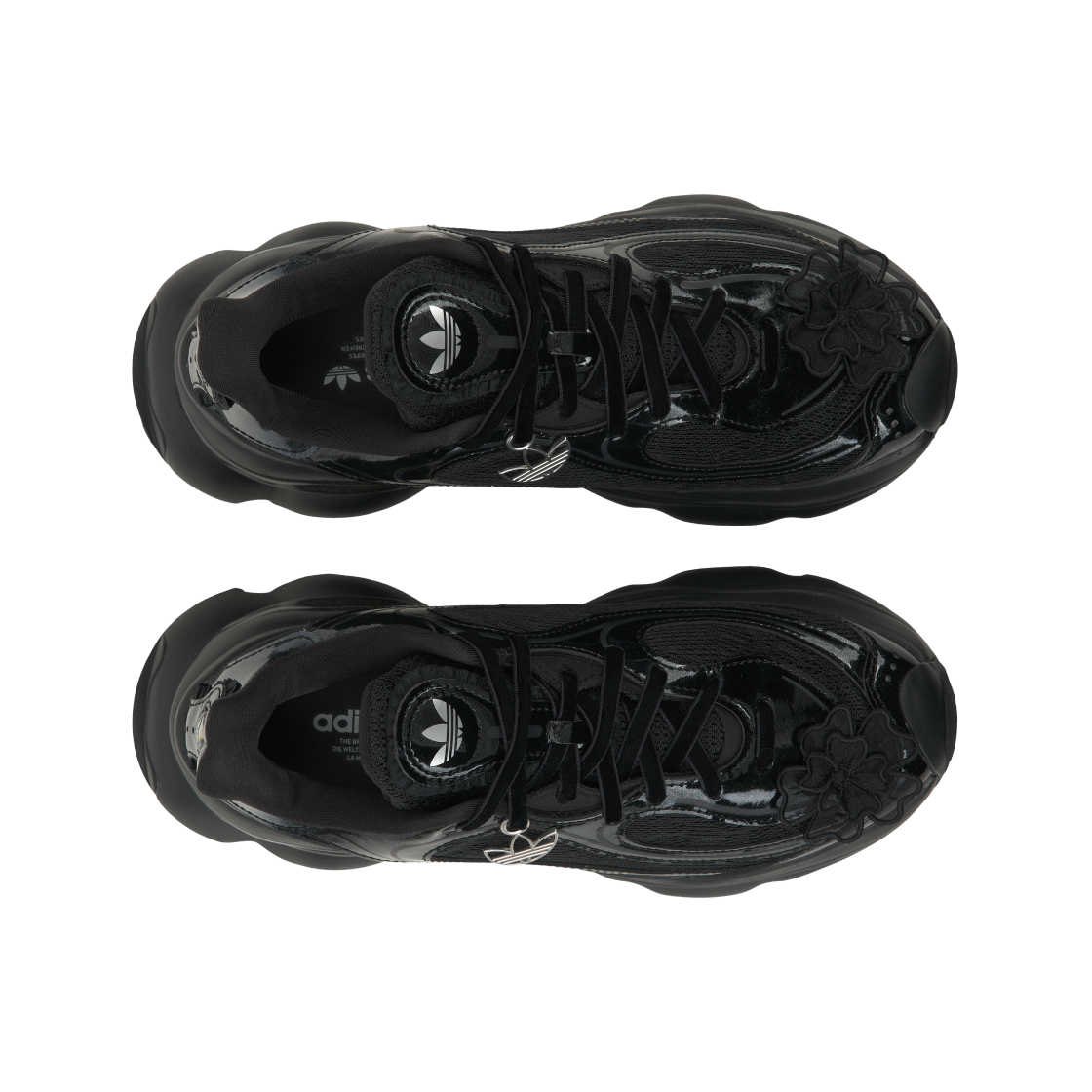 (W) 아디다스 오즈베누즈 코어 블랙 실버 메탈릭((W) Adidas Ozvenuz Core Black Silver Metallic) - 5