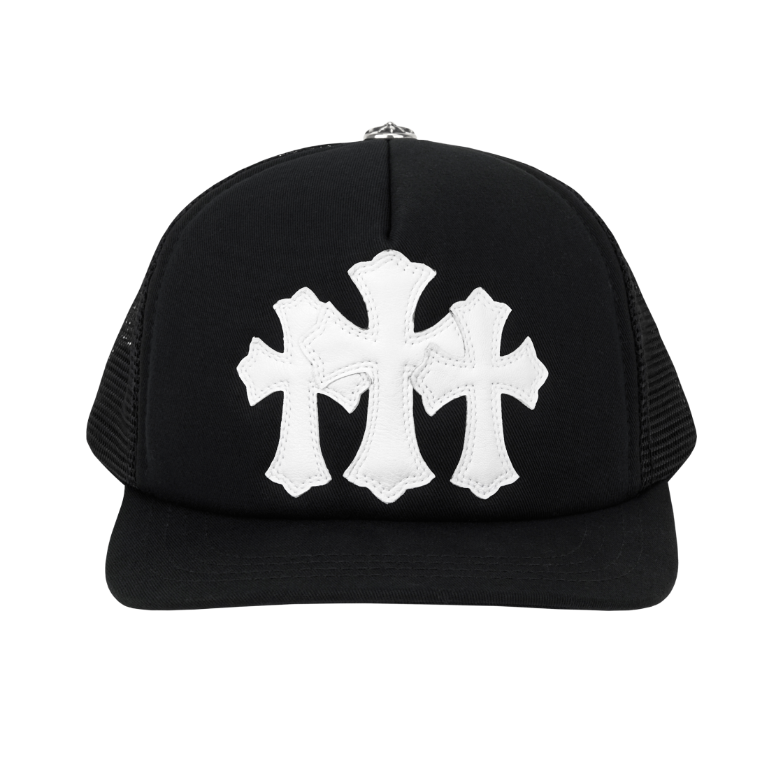 크롬하츠 세메터리 트러커햇 블랙 (스크롤 라벨 버전)(Chrome Hearts Cemetery Trucker Hat Black (Scroll Label Ver.)) - 2