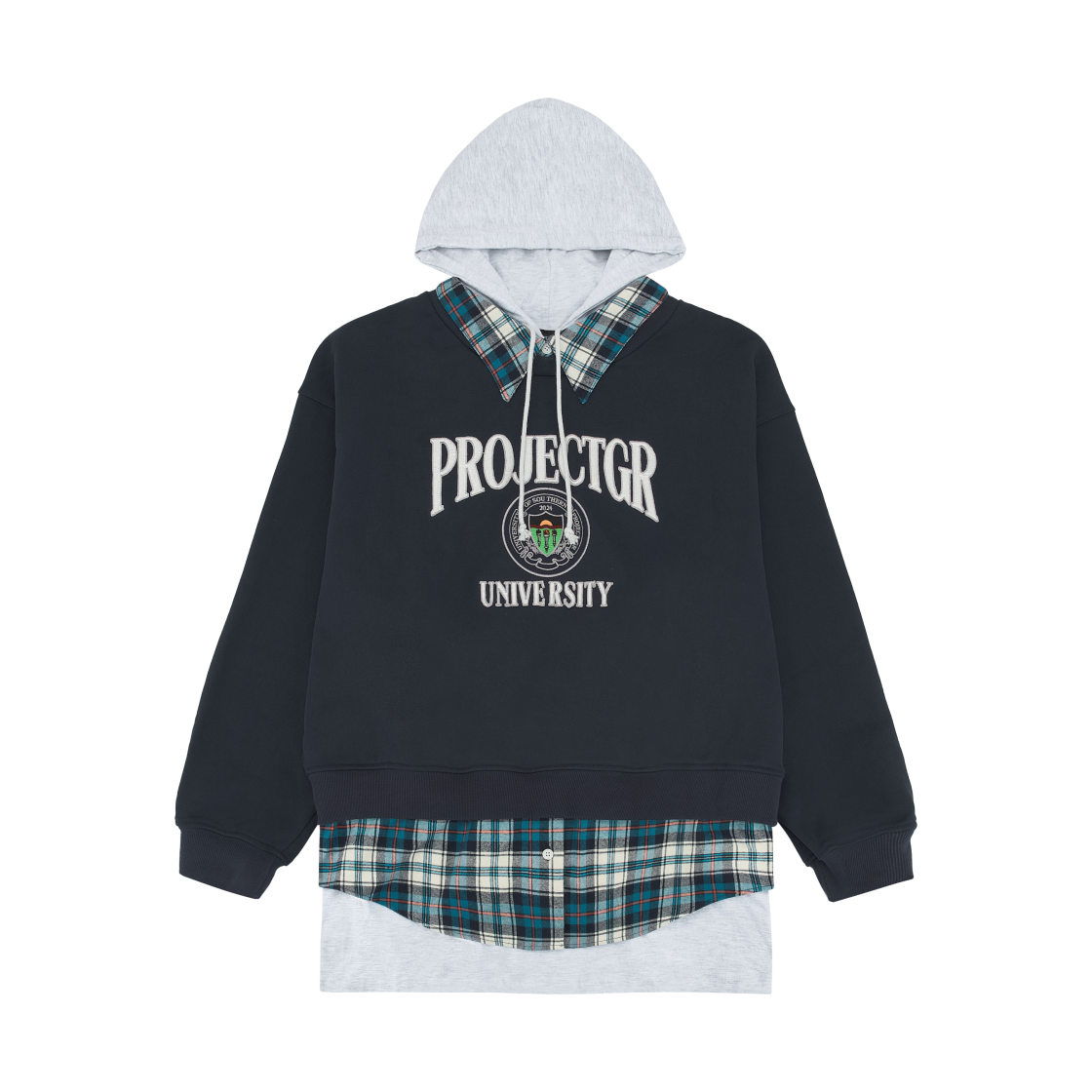 프로젝트 G/R 3 레이어드 스웨트셔츠 네이비(Project G/R 3 Layered Sweatshirt Navy)