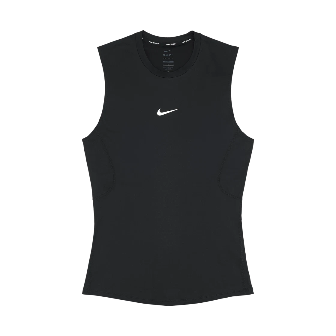 Nike Nike Pro Dri-Fit Tight Fitness Top Black White - Asia · S