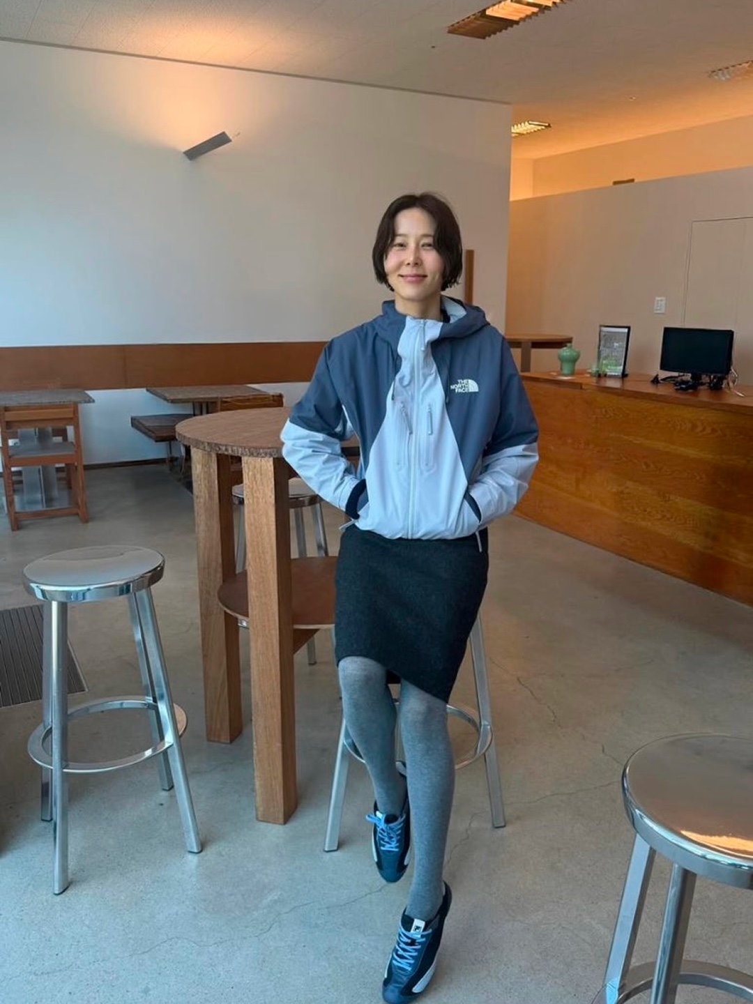 The North Face Montera Jacket Dark Shadow - 26SS, The North Face Montera Jacket Black - 26SS 착용 스타일 - 3