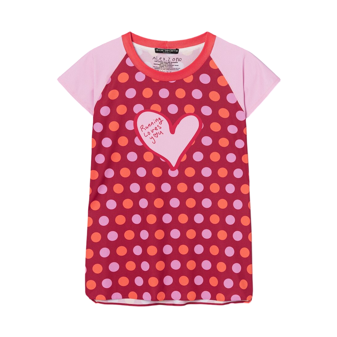 알렉스 조노 마라톤 베스트 러닝 러브스 유 멀티 컬러 - 10 꼬르소 꼬모 한정(Alex Zono Marathon Vest Running Loves You Multi Colour - 10 Corso Como Exclusive)
