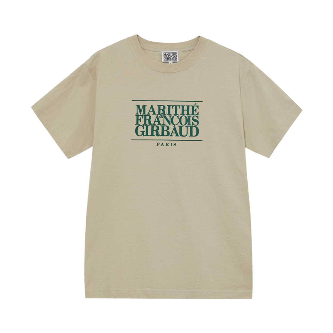 마리떼 프랑소와 저버 클래식 로고 티셔츠 카키 베이지(Marithe Francois Girbaud Classic Logo T-Shirt Khaki Beige)