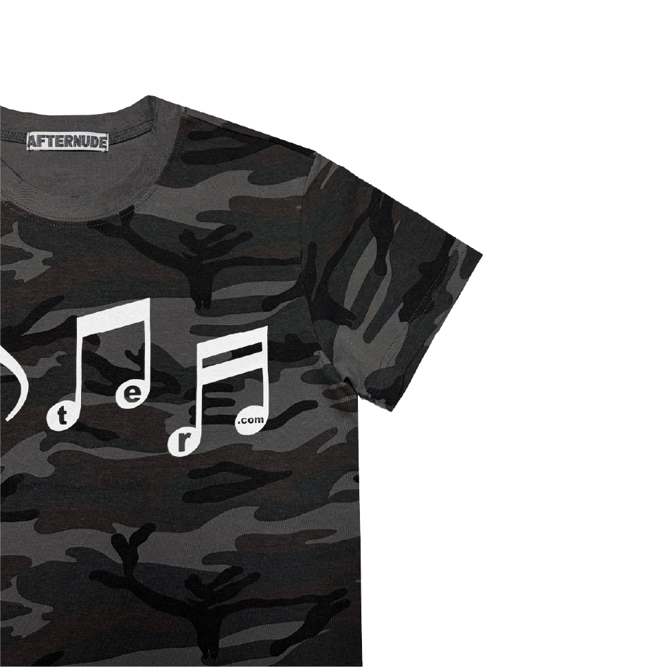 에프터누드 뮤직 노트 티 차콜(Afternude Music Note Tee Charcoal) - 2