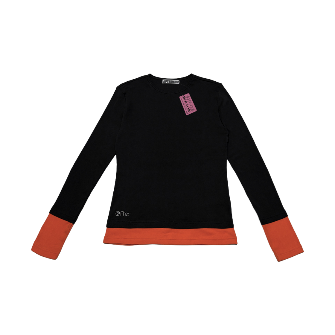 에프터누드 레이어드 롱 슬리브 차콜(Afternude Layered Long Sleeve Charcoal)