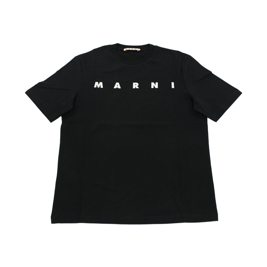 (키즈) 마르니 크루넥 프린티드 로고 티셔츠 블랙((Kids) Marni Crewneck Printed Logo T-Shirt Black) - 1