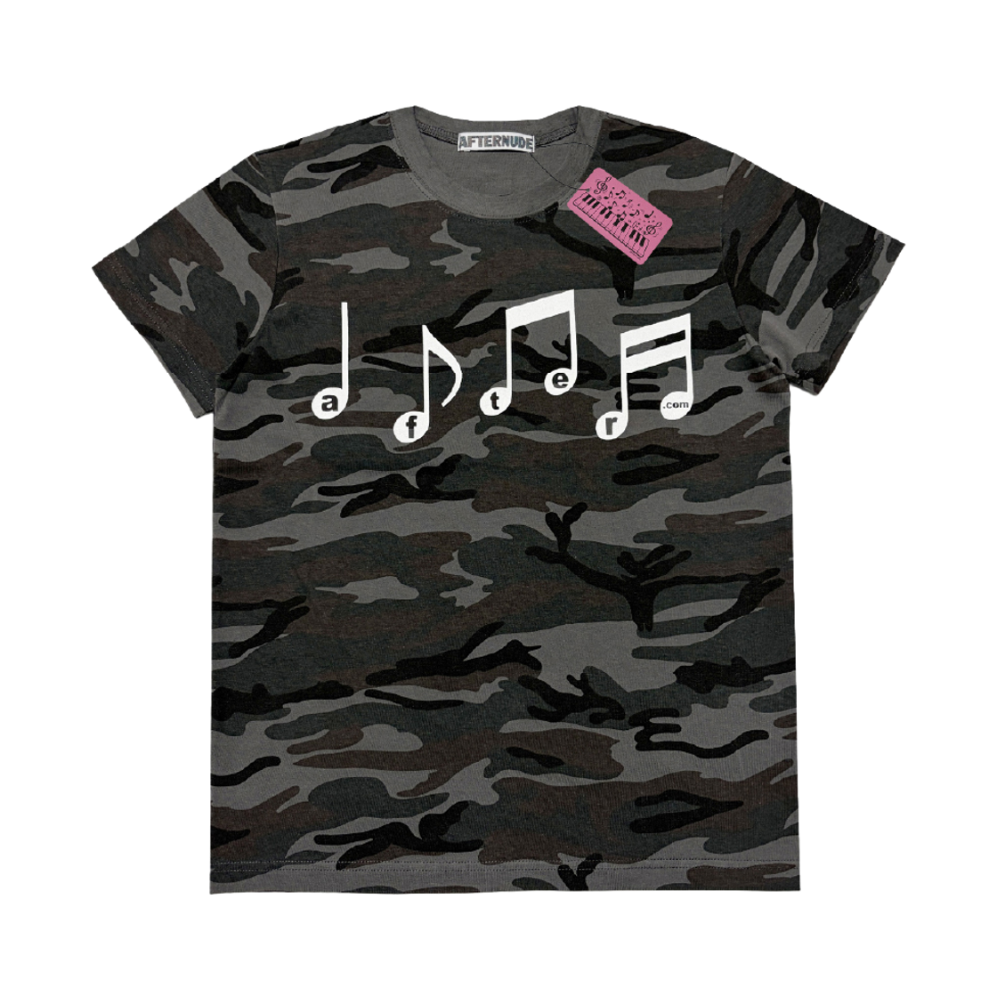 에프터누드 뮤직 노트 티 차콜(Afternude Music Note Tee Charcoal) - 1