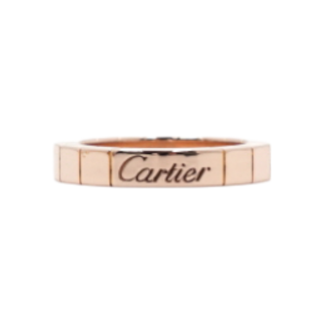 ITKJSMNL2F87 Cartier B40483 18K Rose Gold Laniere Ring - Size 5