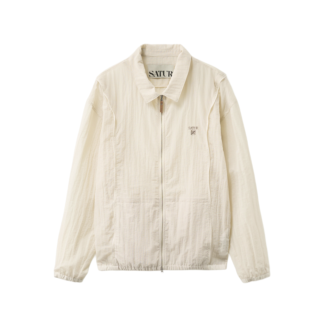 세터 립스탑 파이핑 나일론 자켓 크림(SATUR Ripstop Piping Nylon Jacket Cream)