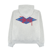 Stussy Basic Diamond Zip Hoodie Ash Heather