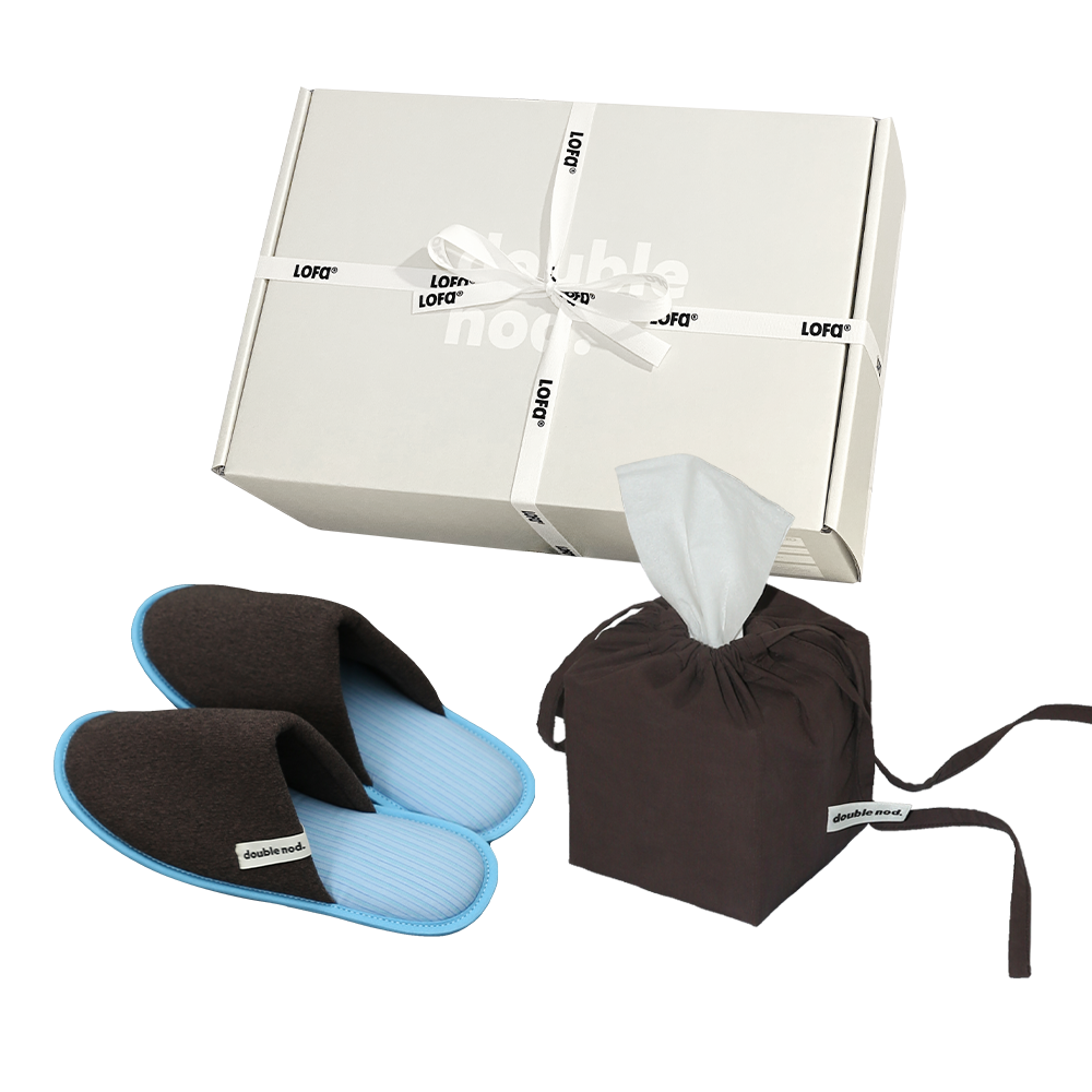 로파서울 더블노드 패브릭 2종 집들이 선물 세트 (3 Colors)(LOFA SEOUL double nod. Fabric Home Gift Set (3 Colors)) - 2