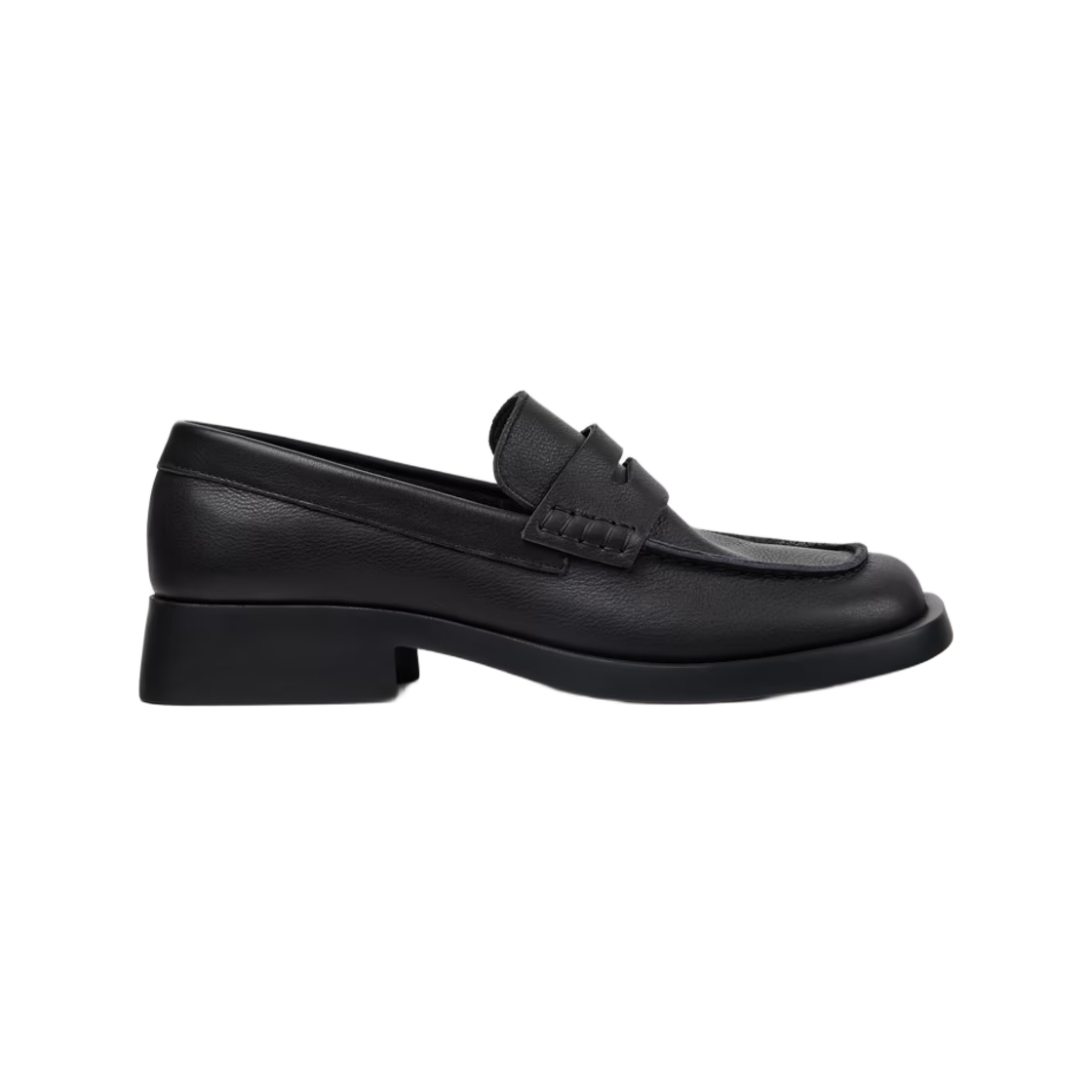 (W) 캠퍼 도나 레더 모카신 블랙((W) Camper Donna Leather Moccasins Black)