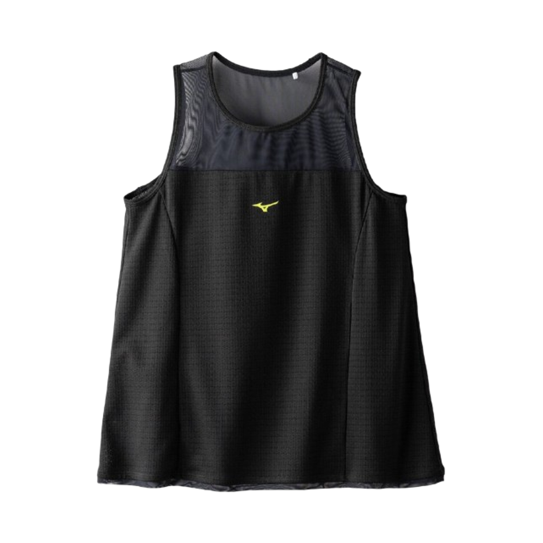 32MAD31209 (W) Mizuno Dry Aeroflow Jacquard Sleeveless T-Shirt Black