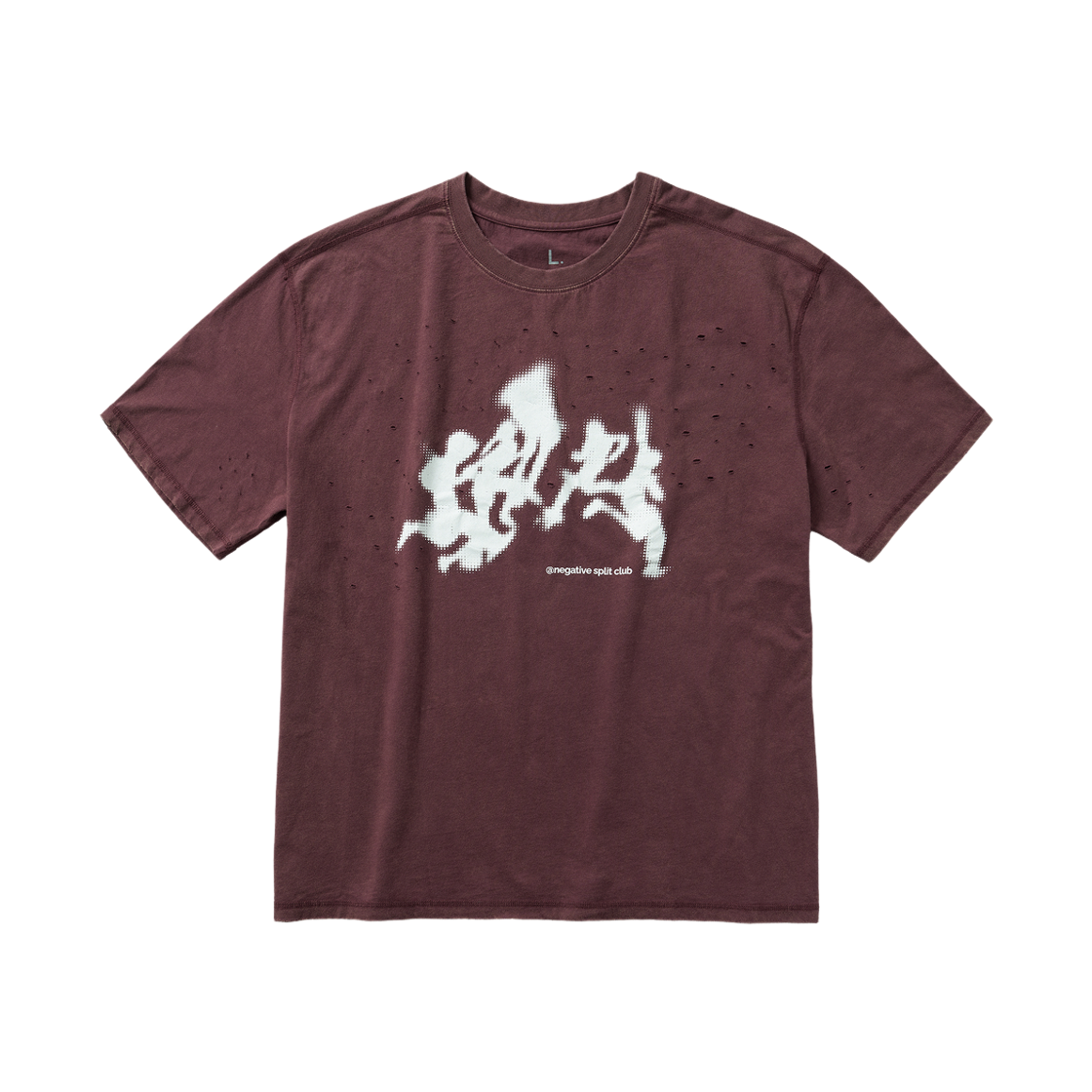 네거티브 스플릿 클럽 에어액트 미네랄 스프린트 티셔츠 버건디(negative split club Airact Mineral Sprint T-Shirt Burgundy)