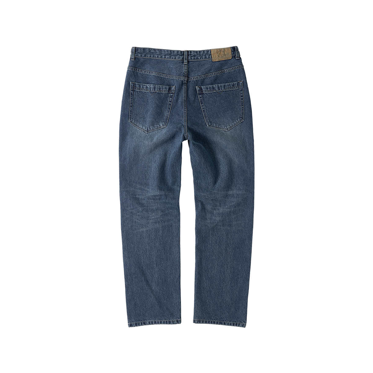 조우 루즈핏 테이퍼드 데님 팬츠 워시드 블루(CHOWOO Loose Fit Tapered Denim Pants Washed Blue) - 2