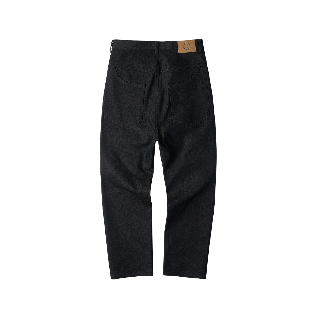 조우 네츄럴 하이웨이스트 배기 핏 데님 팬츠 블랙(CHOWOO Natural High Waist Baggy Fit Denim Pants Black) - 2