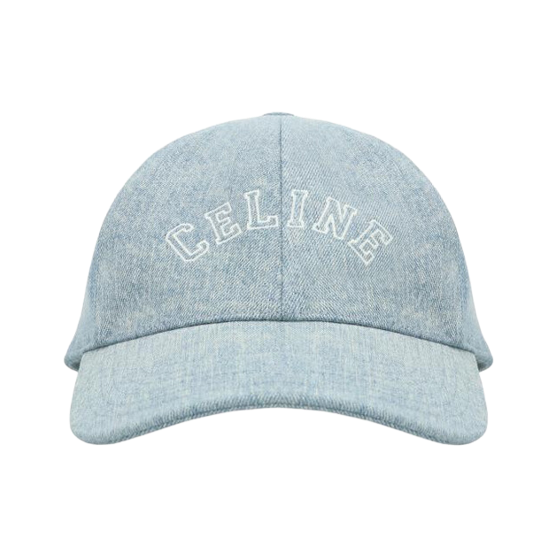 AA0890D93-FZZ8 Celine Baseball Cap in Cotton Denim Sweet Honey Wash