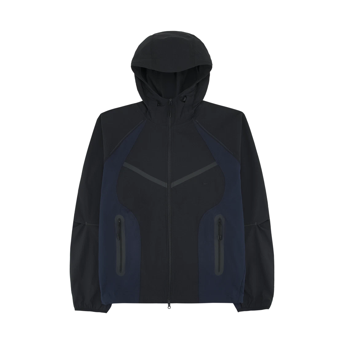 Nike Nike Tech Dri-Fit Woven Color-Block Windrunner Loose Jacket Black Obsidian - Asia · L
