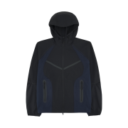 Nike Tech Dri-Fit Woven Color-Block Windrunner Loose Jacket Black Obsidian - Asia