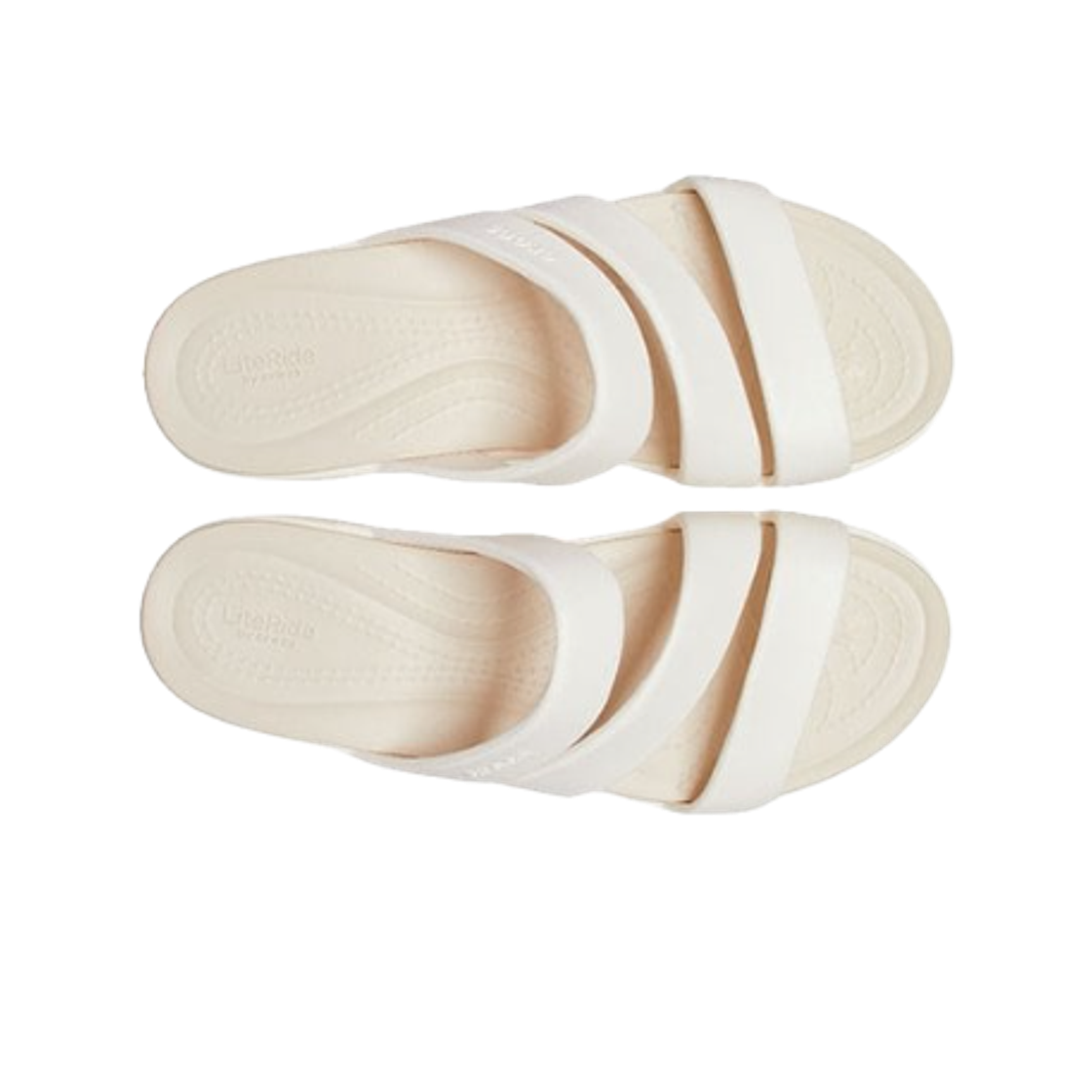 (W) 크록스 보카 스트래피 웨지 오이스터((W) Crocs Boca Strappy Wedge Oyster) - 2