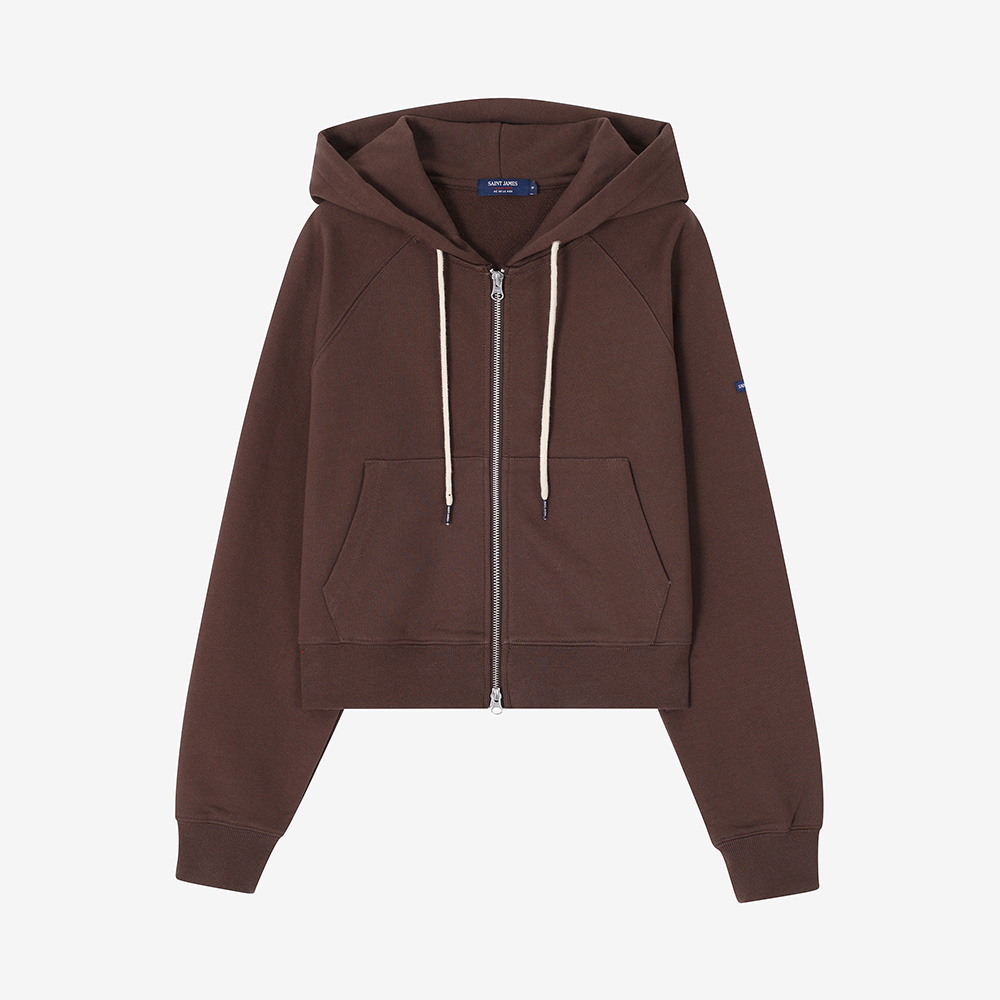 세인트제임스 봉봉 쁘띠 후드 집업 브라운(Saint James Bon Bon Petit Hoodie Zip-Up BRW) - 2