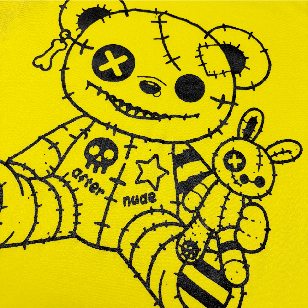 에프터누드 베드 베어 티 옐로우(Afternude Bad Bear Tee Yellow) - 2