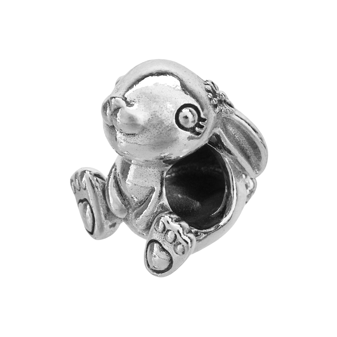 (W) 판도라 니니 더 래빗 참 스털링 실버((W) Pandora Nini the Rabbit Charm Sterling Silver) - 1