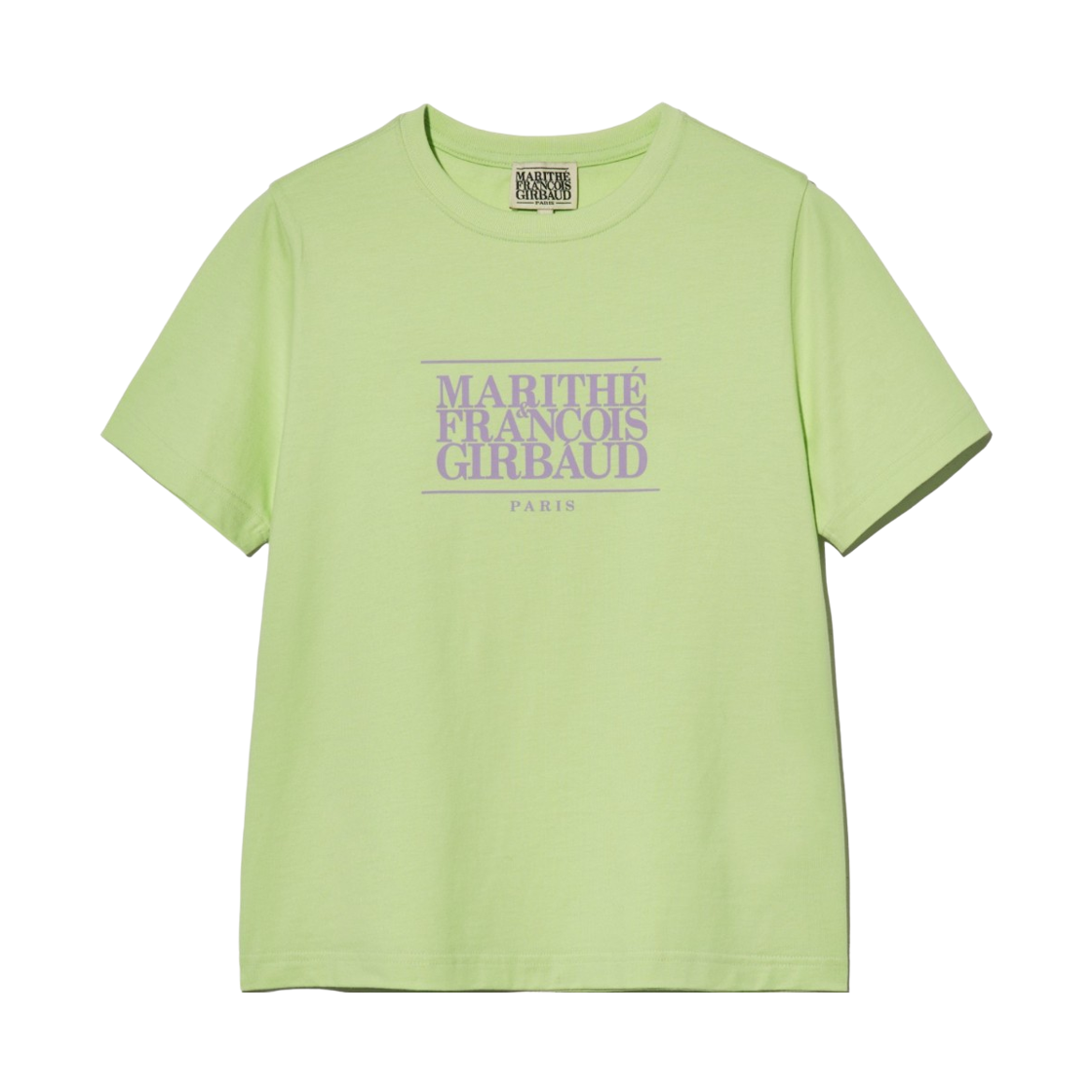(W) 마리떼 프랑소와 저버 클래식 로고 티셔츠 라이트 그린((W) Marithe Francois Girbaud Classic Logo T-Shirt Light Green)