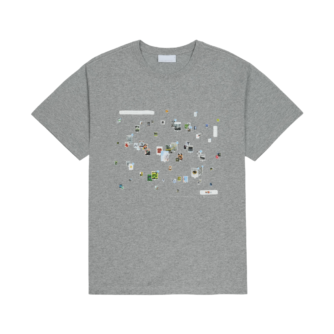산산기어 스로우백 티셔츠 멜란지 그레이(Sansan Gear Throwback T-Shirt Melange Grey)