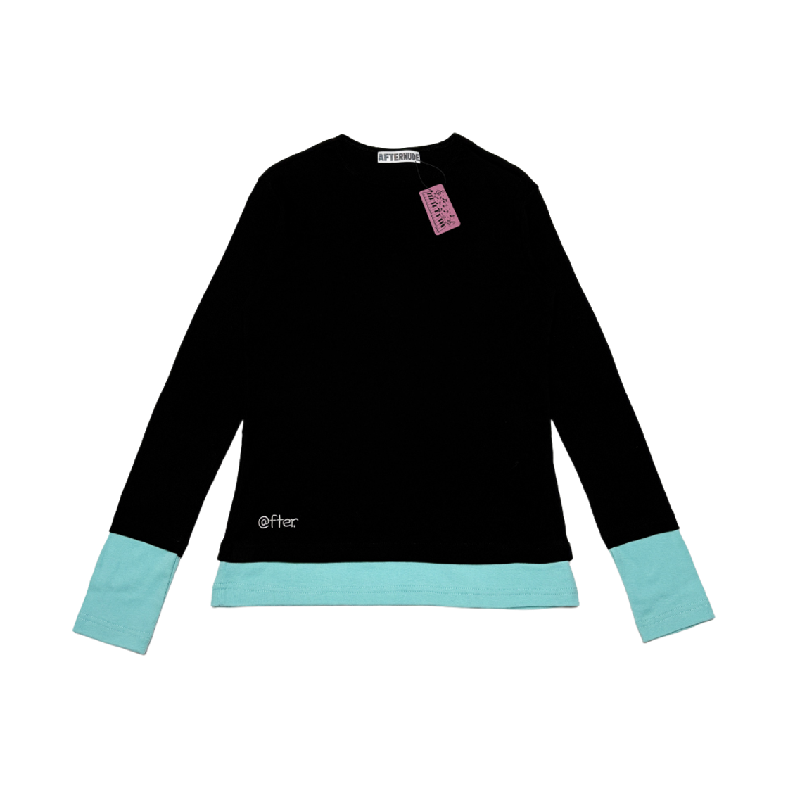 에프터누드 레이어드 롱 슬리브 블랙(Afternude Layered Long Sleeve Black)