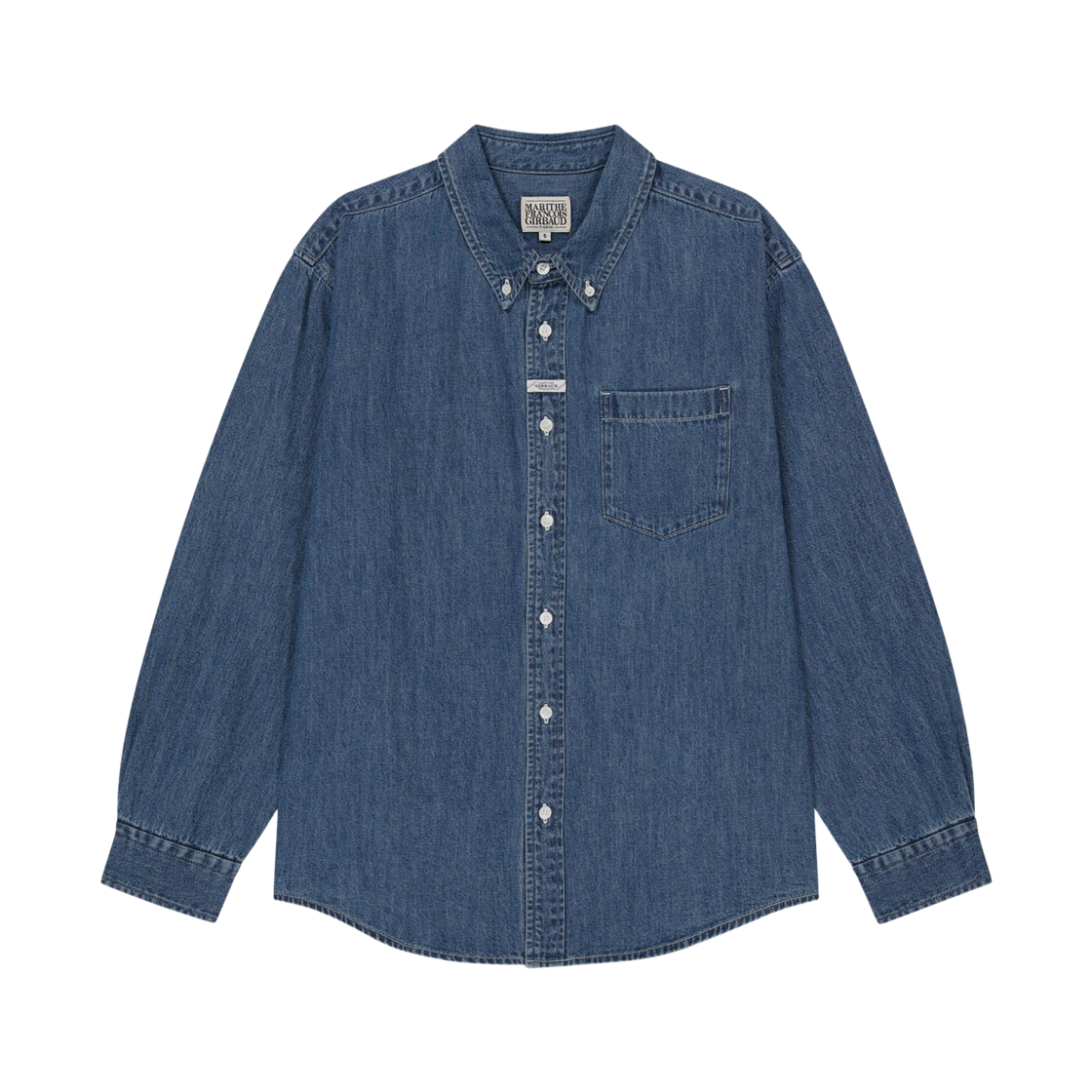 마리떼 프랑소와 저버 베이직 데님 셔츠 블루(Marithe Francois Girbaud Basic Denim Shirt Blue)