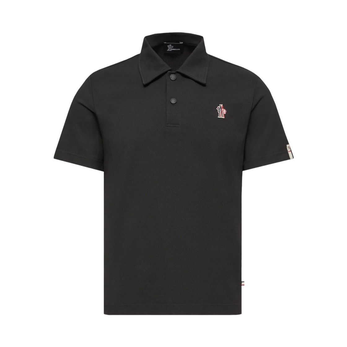 L1-097-8A00004-89AVZ-999 Moncler Grenoble Logo Patch Polo Shirt Black - 26SS