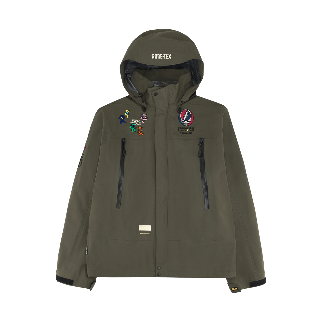 GT261GOWLS01MUD Thisisneverthat x GD Gore-Tex Windstopper 3L Iconography Jacket Mud