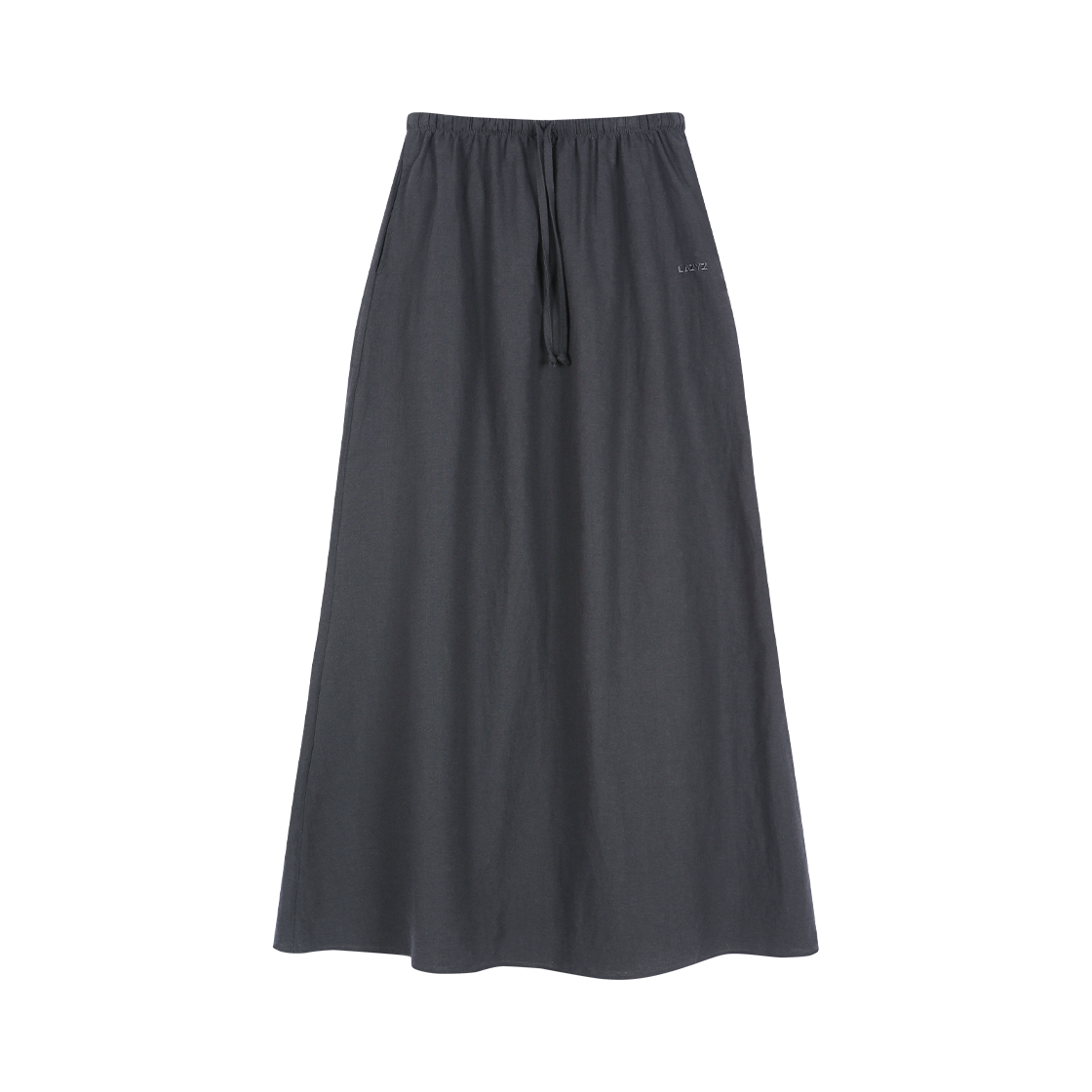 썸머 린넨 맥시 스커트 차콜 LAZYZ Summer Linen Maxi Skrit - Charcoal