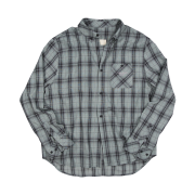 Undermycar Mu.167 Classic Logo Semi-Regular Fit Pocket Check Shirts Khaki