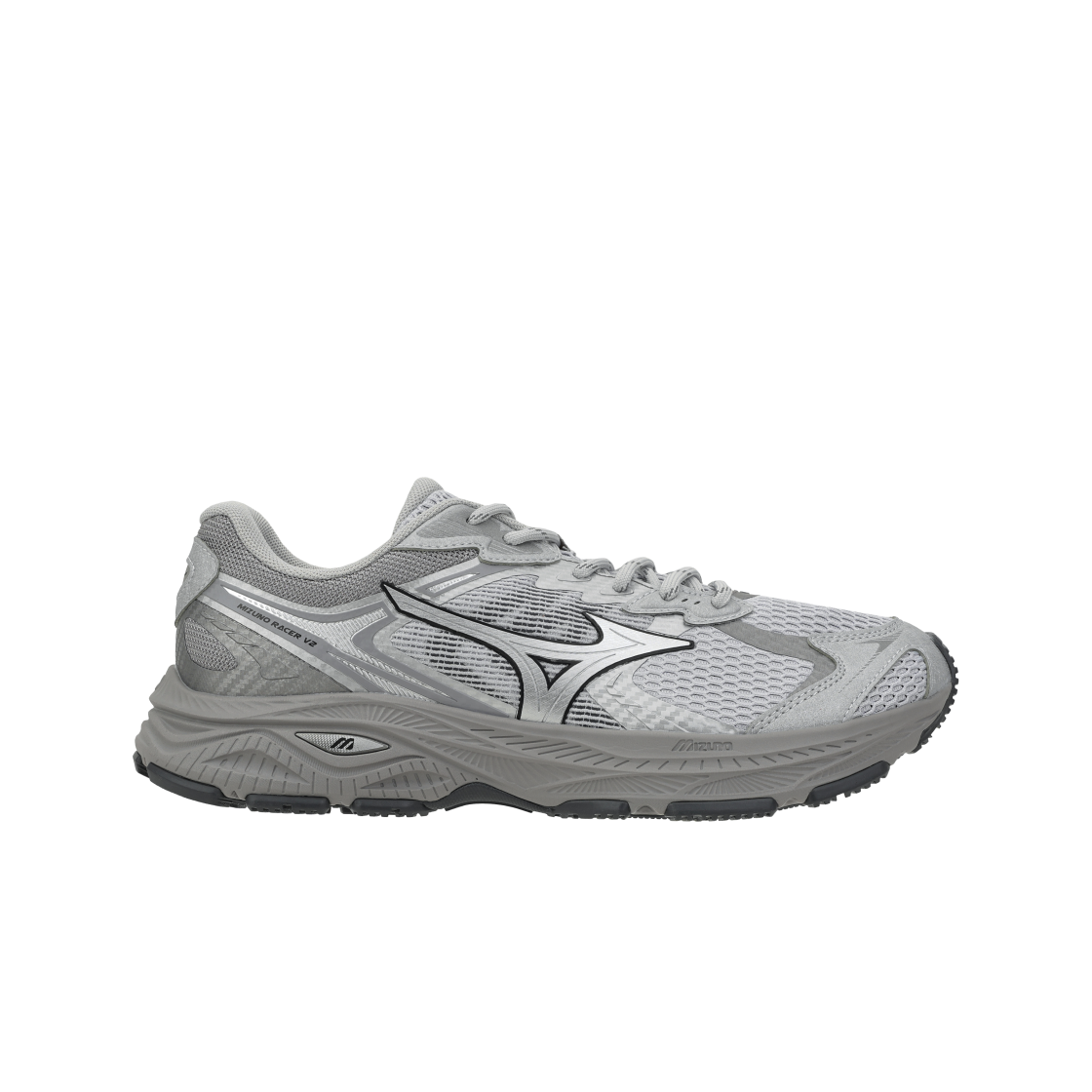 미즈노 레이서 V2 미스트 그레이 그레이(Mizuno Racer V2 Mist Grey Grey)